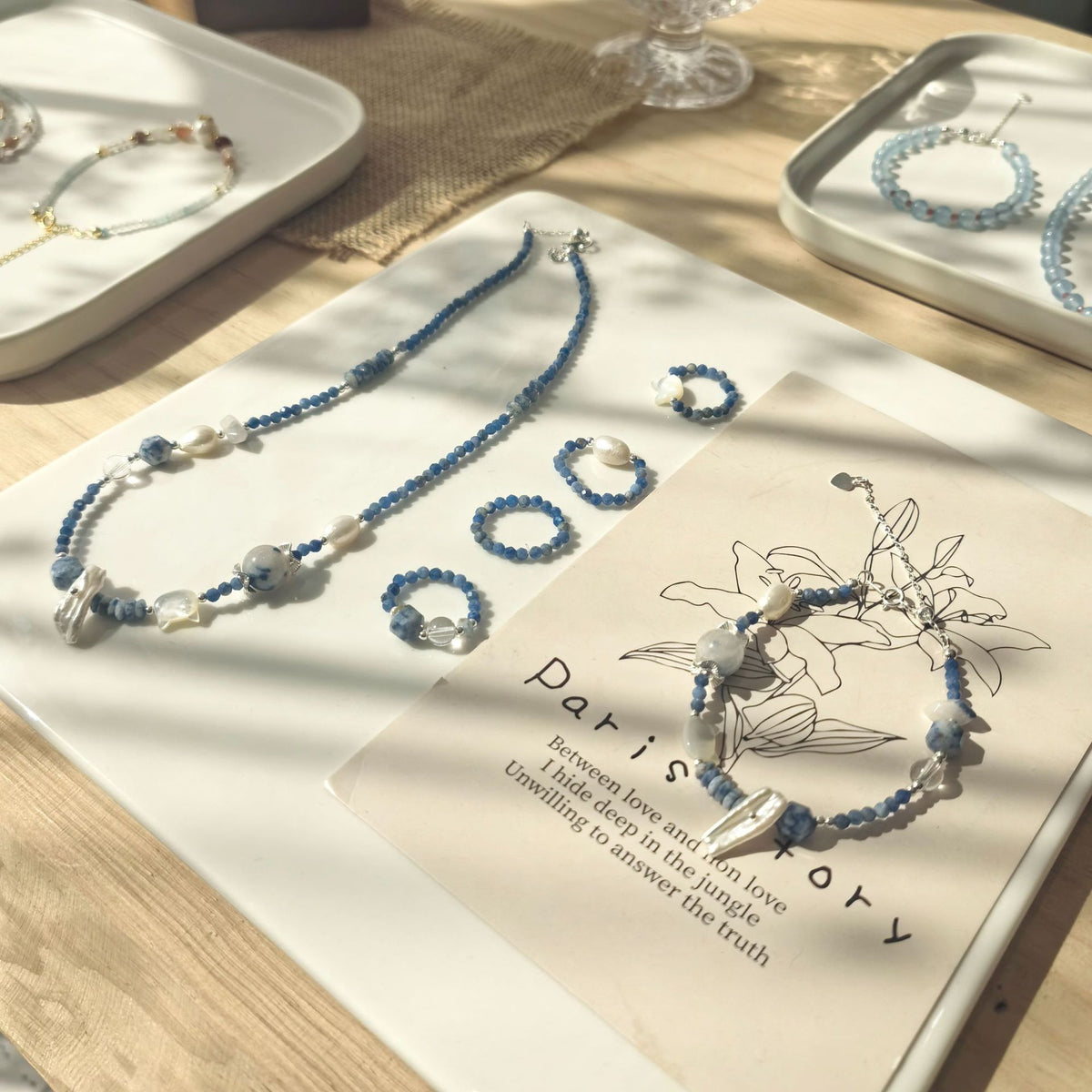 Blue Lace Opal Necklace