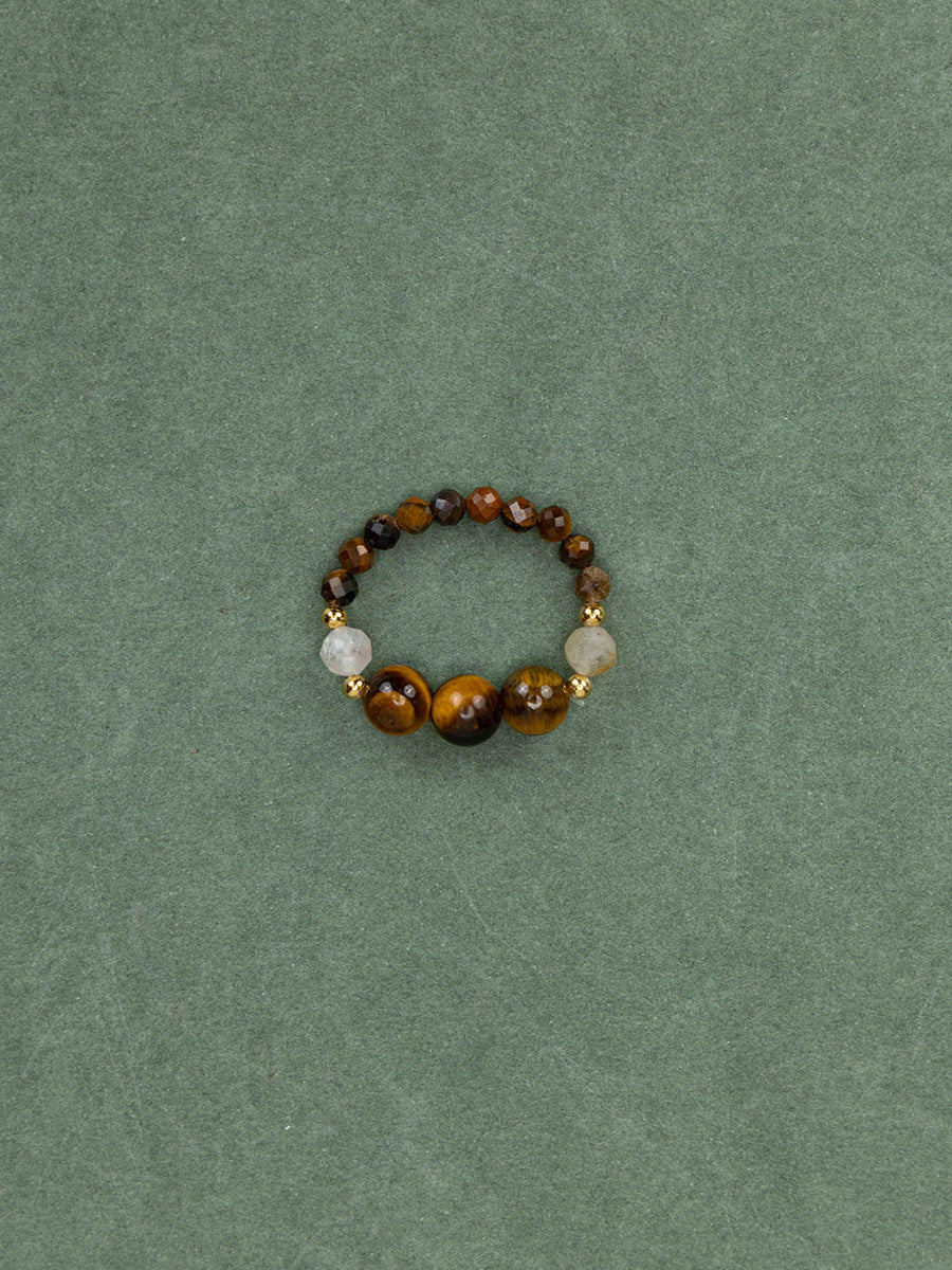 Citrine Tiger's Eye Ring