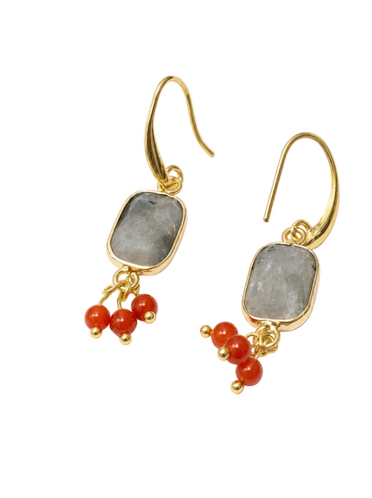 Celestine Garnet Earrings