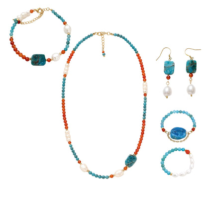 Garnet Pearl Set