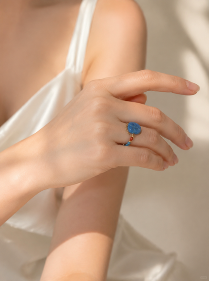Garnet Pearl Ring