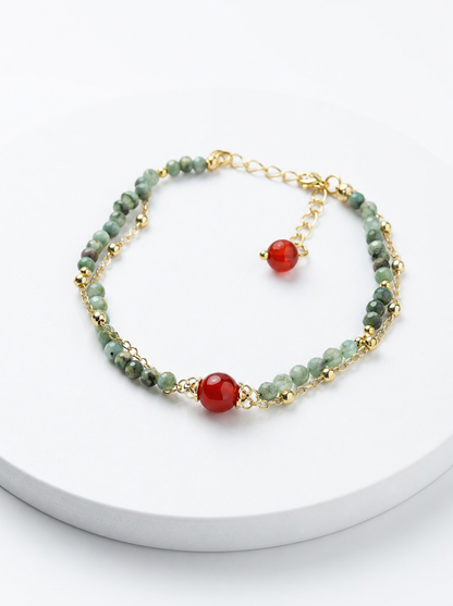 Turquoise Red Agate Set