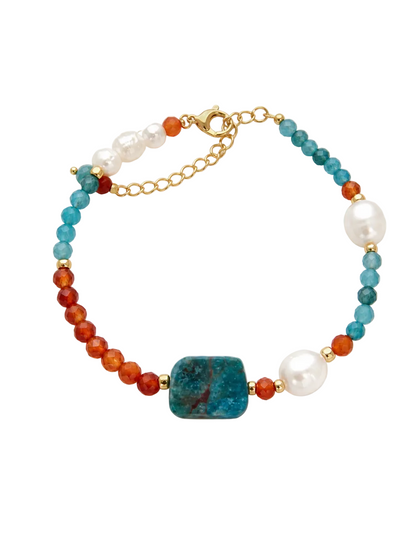 Garnet Blue Lace Bracelet