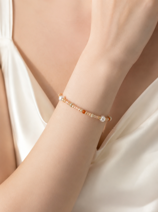Amazonite Pearl Bracelet