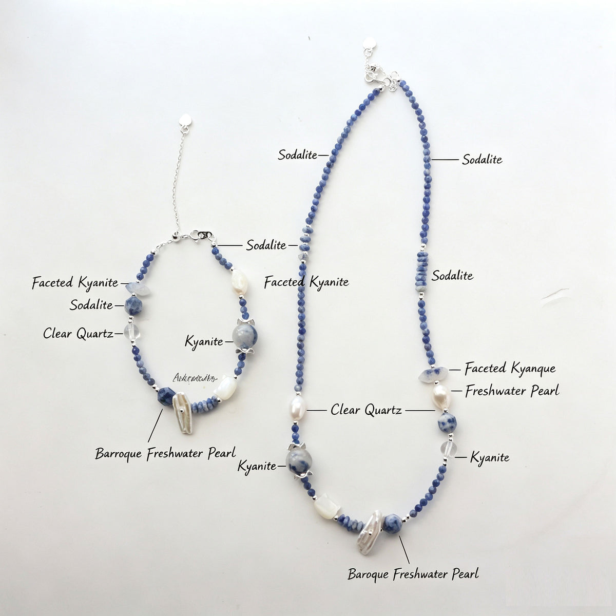 Blue Opal Quartz Set