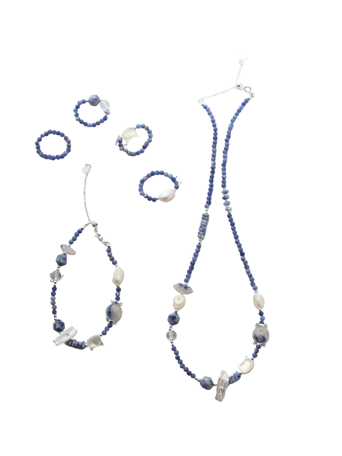Blue Opal Quartz Set