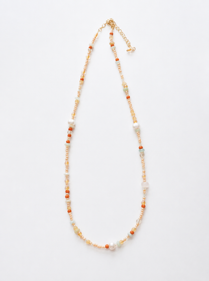 Amazonite Pearl Necklace