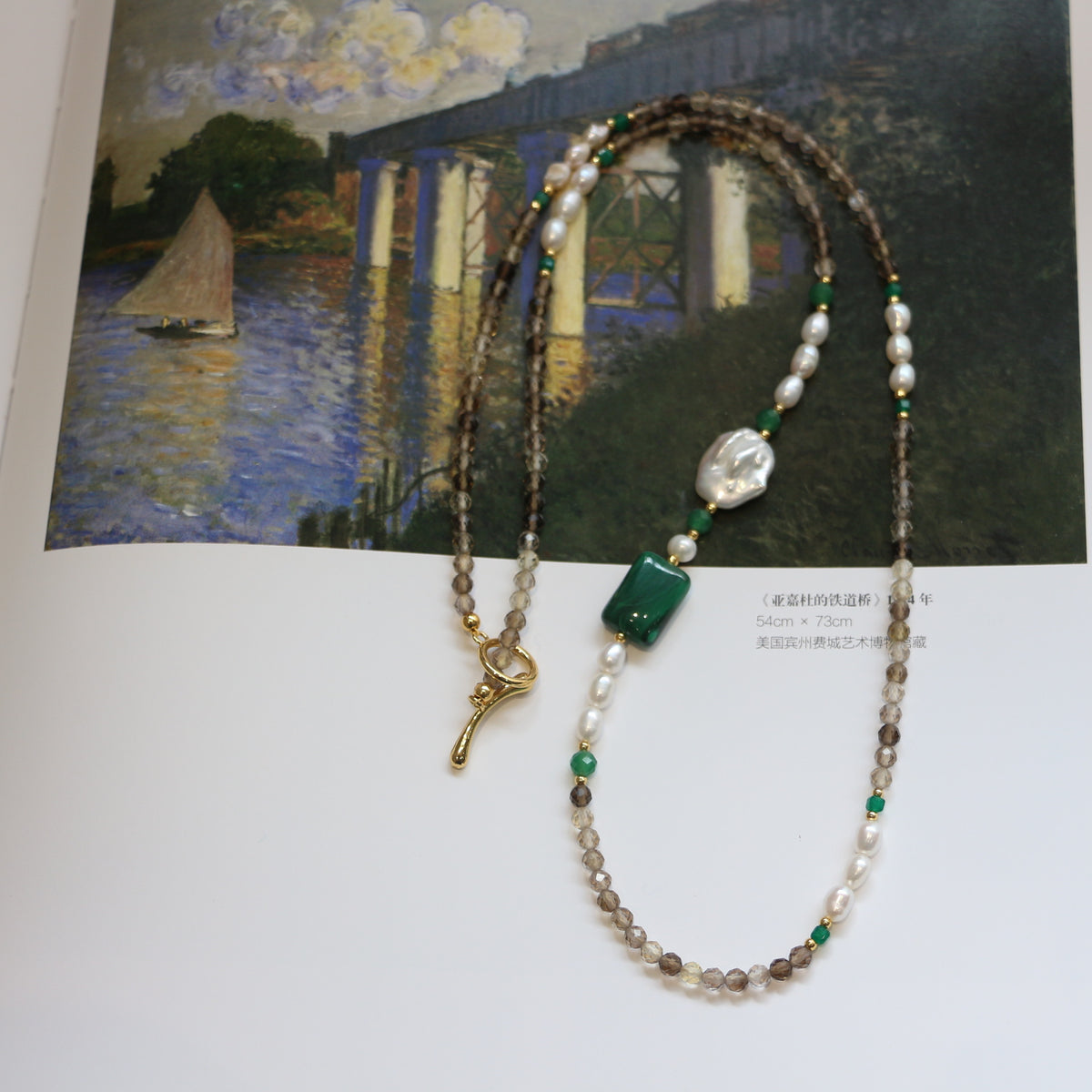 Malachite Long Necklace