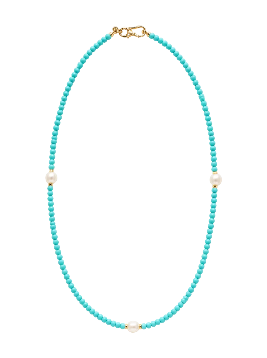 Turquoise Pearl Necklace