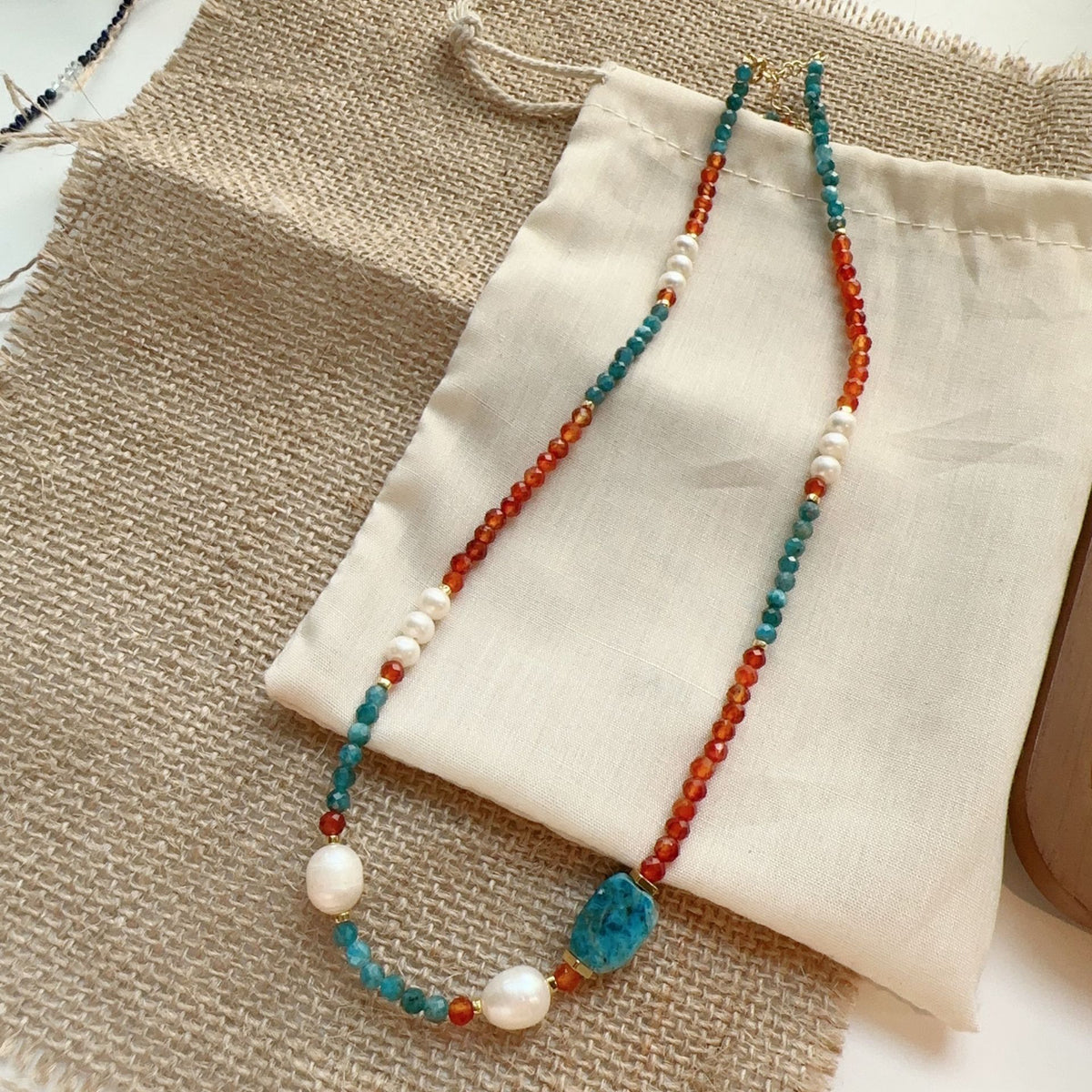 Garnet Pearl Set