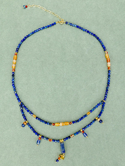 Turquoise Lapis Aquamarine Set