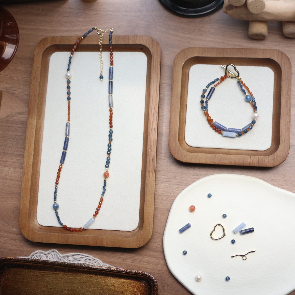 Garnet Opal Set