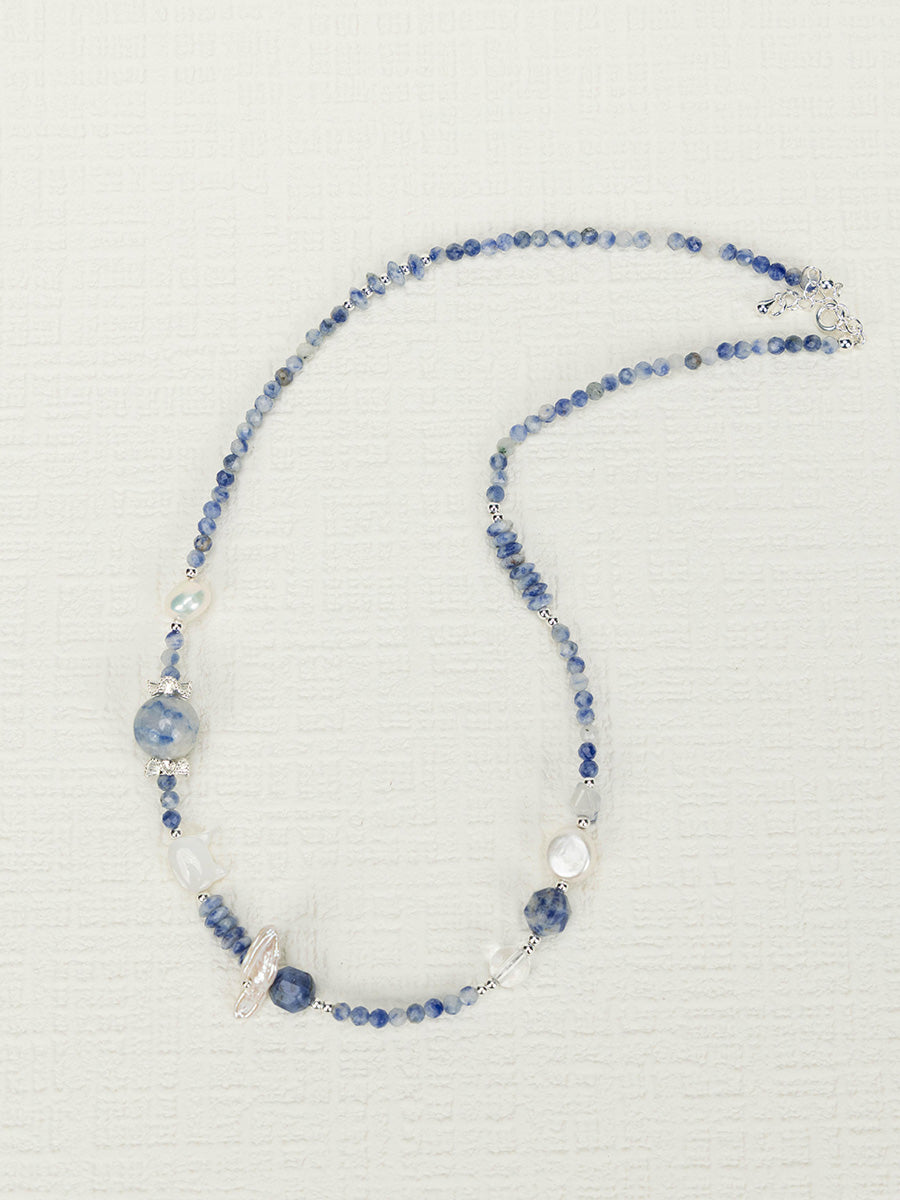 Blue Lace Opal Necklace