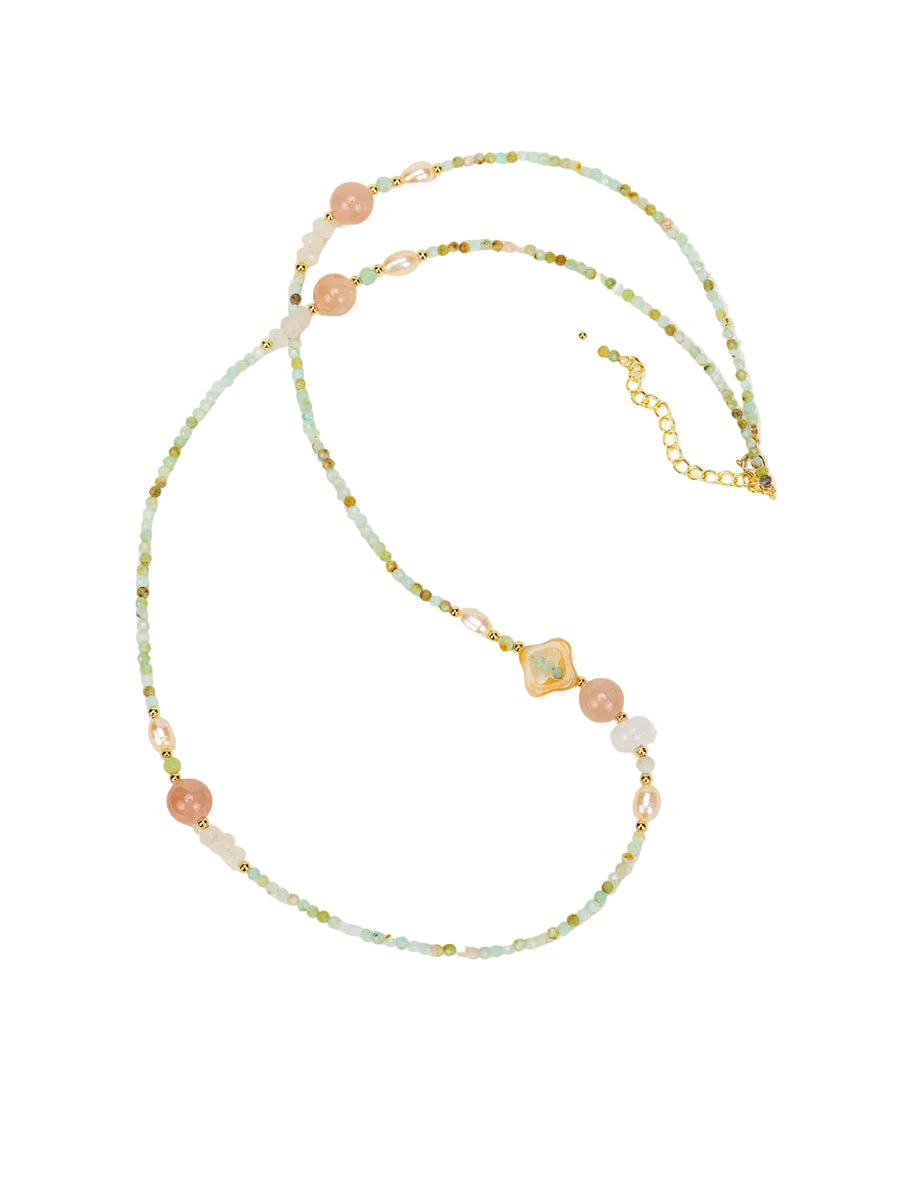 Red Agate Turquoise Necklace