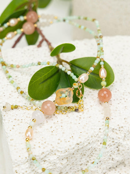 Red Agate Turquoise Necklace