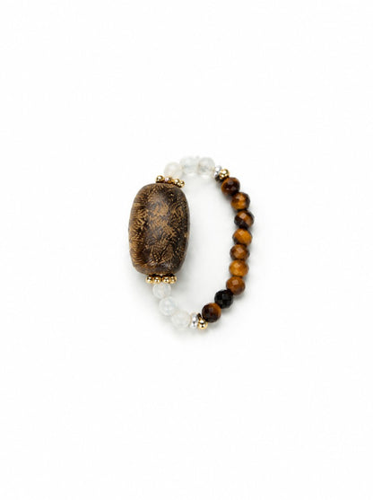 Citrine Tiger's Eye Ring