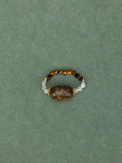 Citrine Tiger's Eye Ring