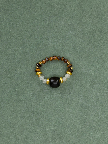 Citrine Tiger's Eye Ring