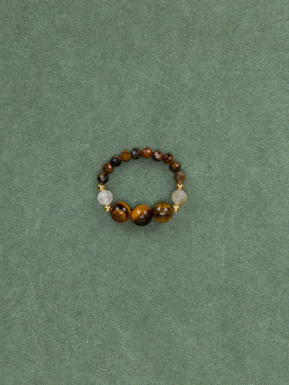 Citrine Tiger's Eye Ring