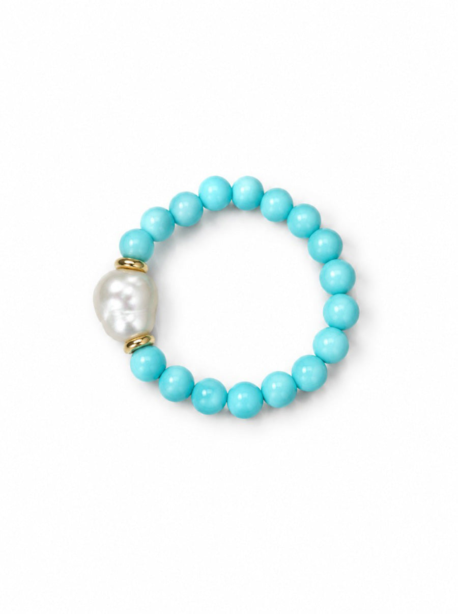 Turquoise Pearl Ring