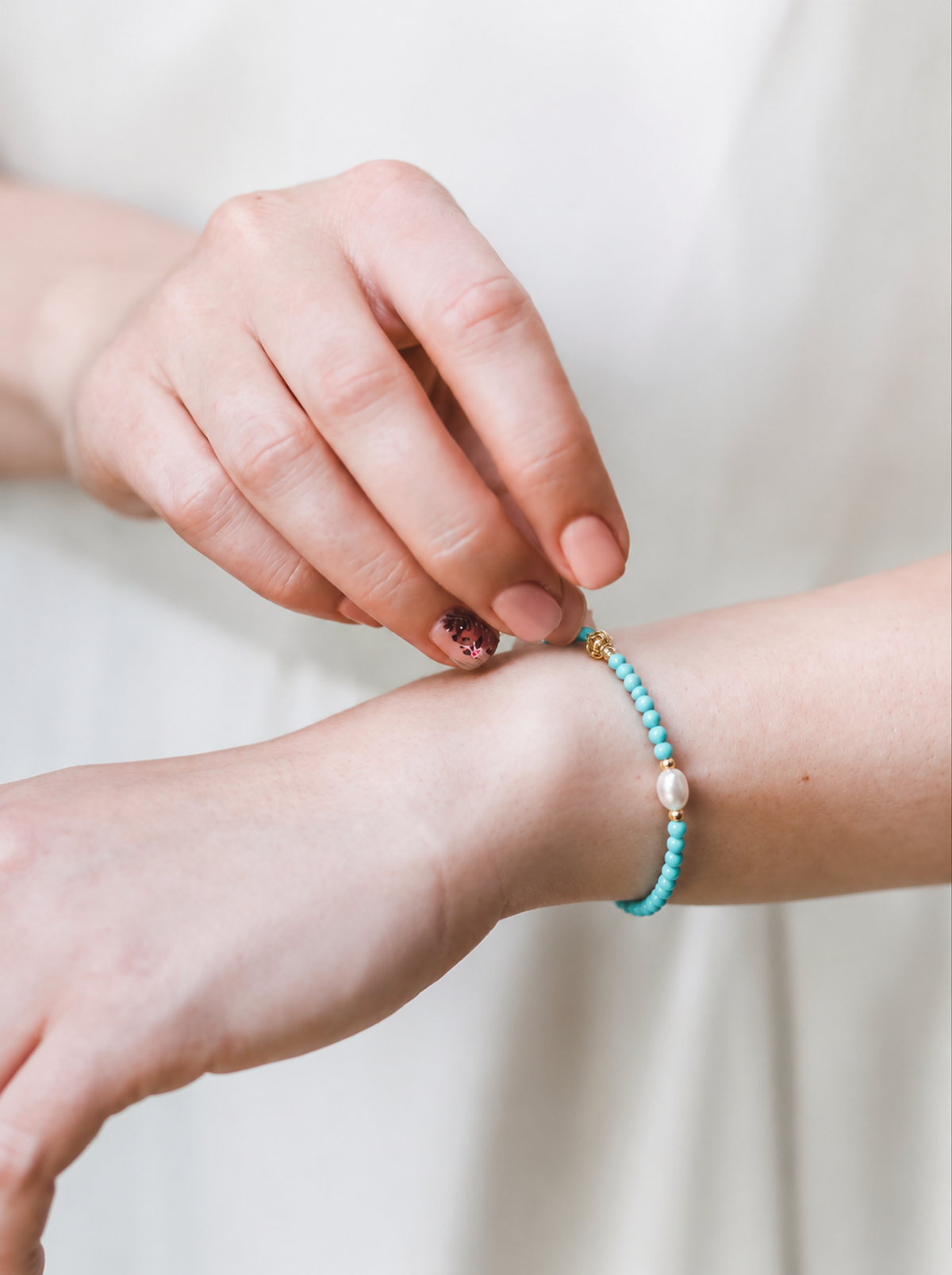 Turquoise Pearl Set