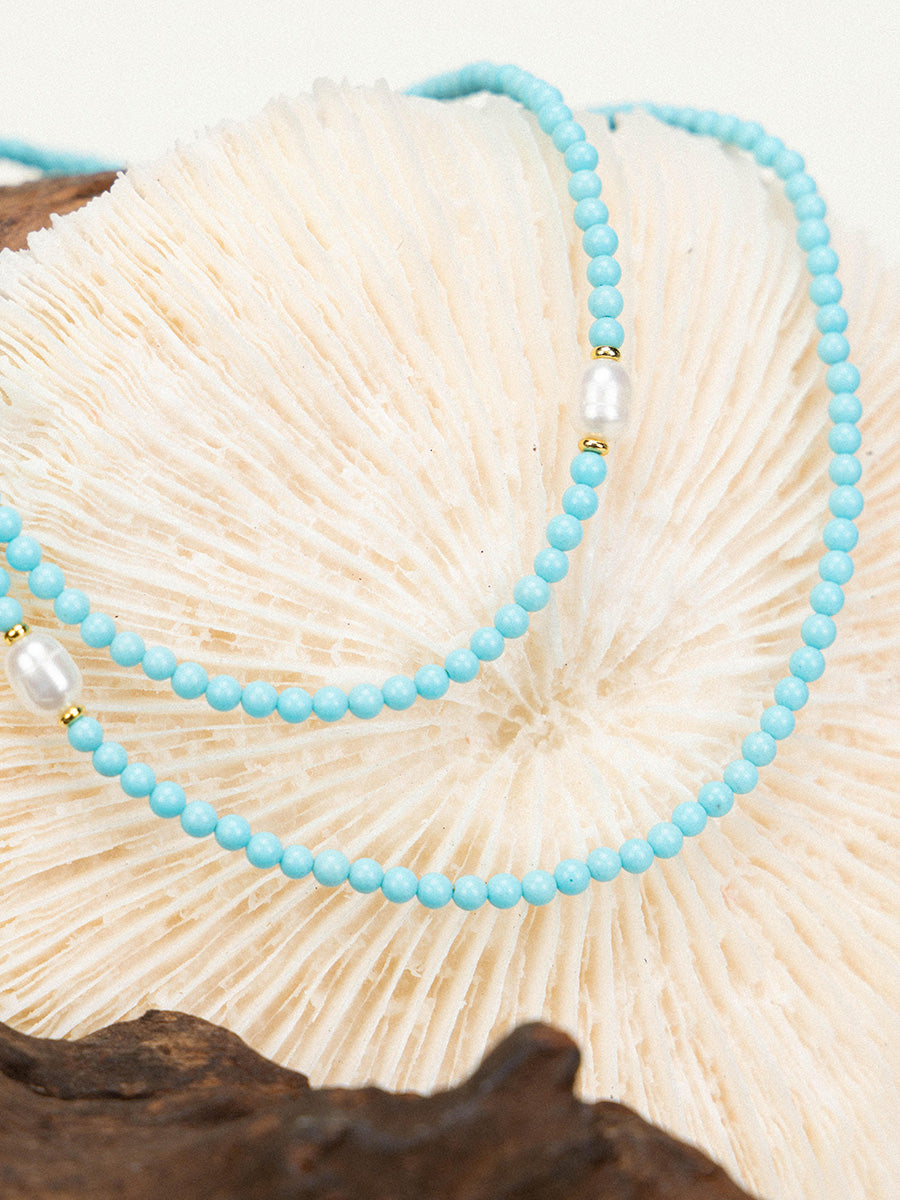 Turquoise Pearl Set