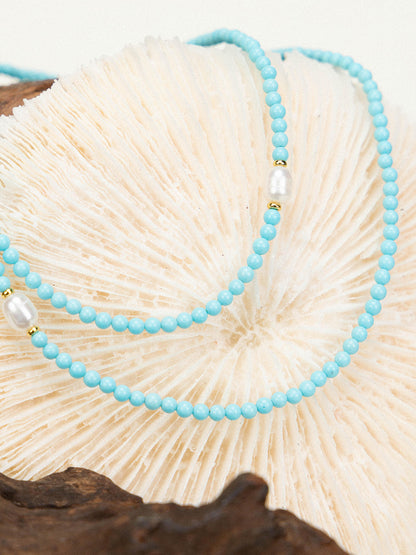 Turquoise Pearl Set