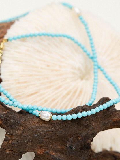 Turquoise Pearl Set