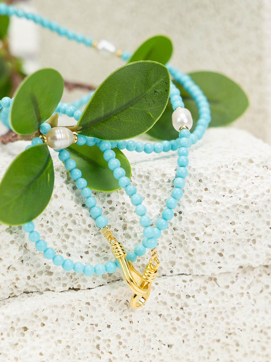 Turquoise Pearl Set