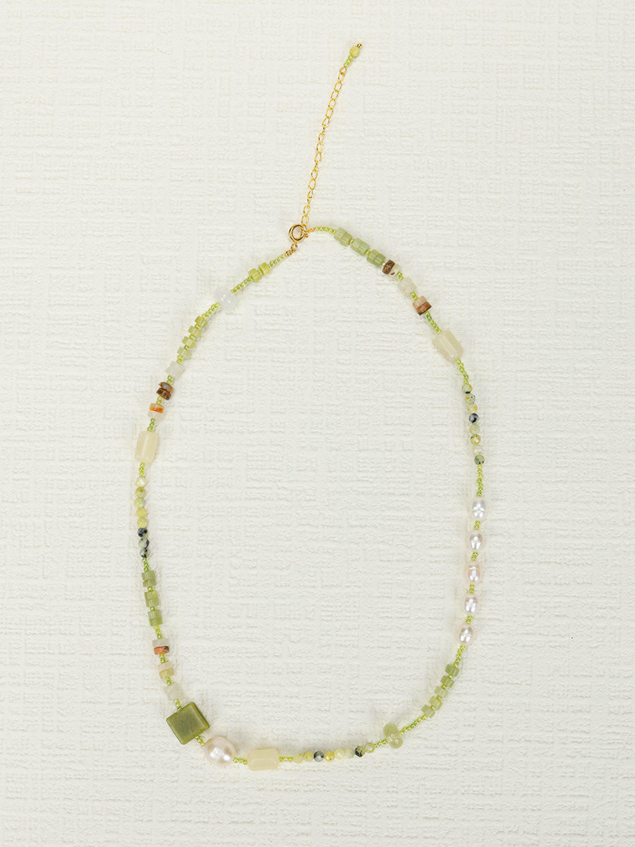 Aventurine Pearl Set