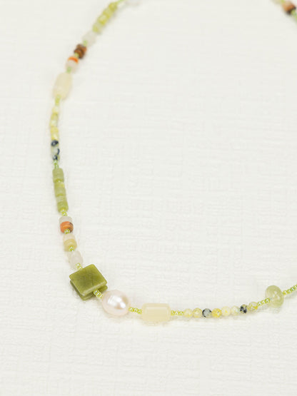 Aventurine Pearl Set